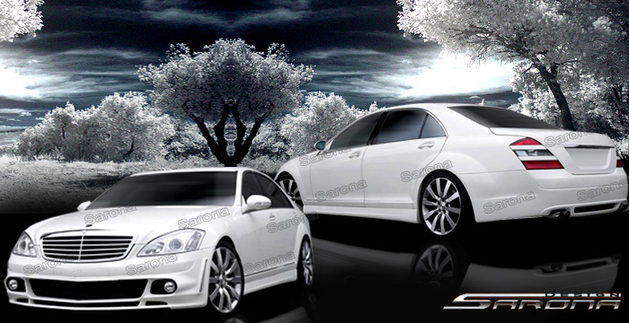 Custom Mercedes S Class  Sedan Body Kit (2007 - 2013) - $1690.00 (Manufacturer Sarona, Part #MB-043-KT)
